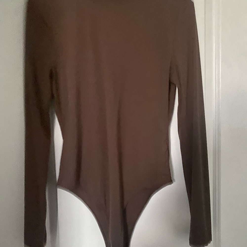 SHEIN Chocolate Long Sleeve Top